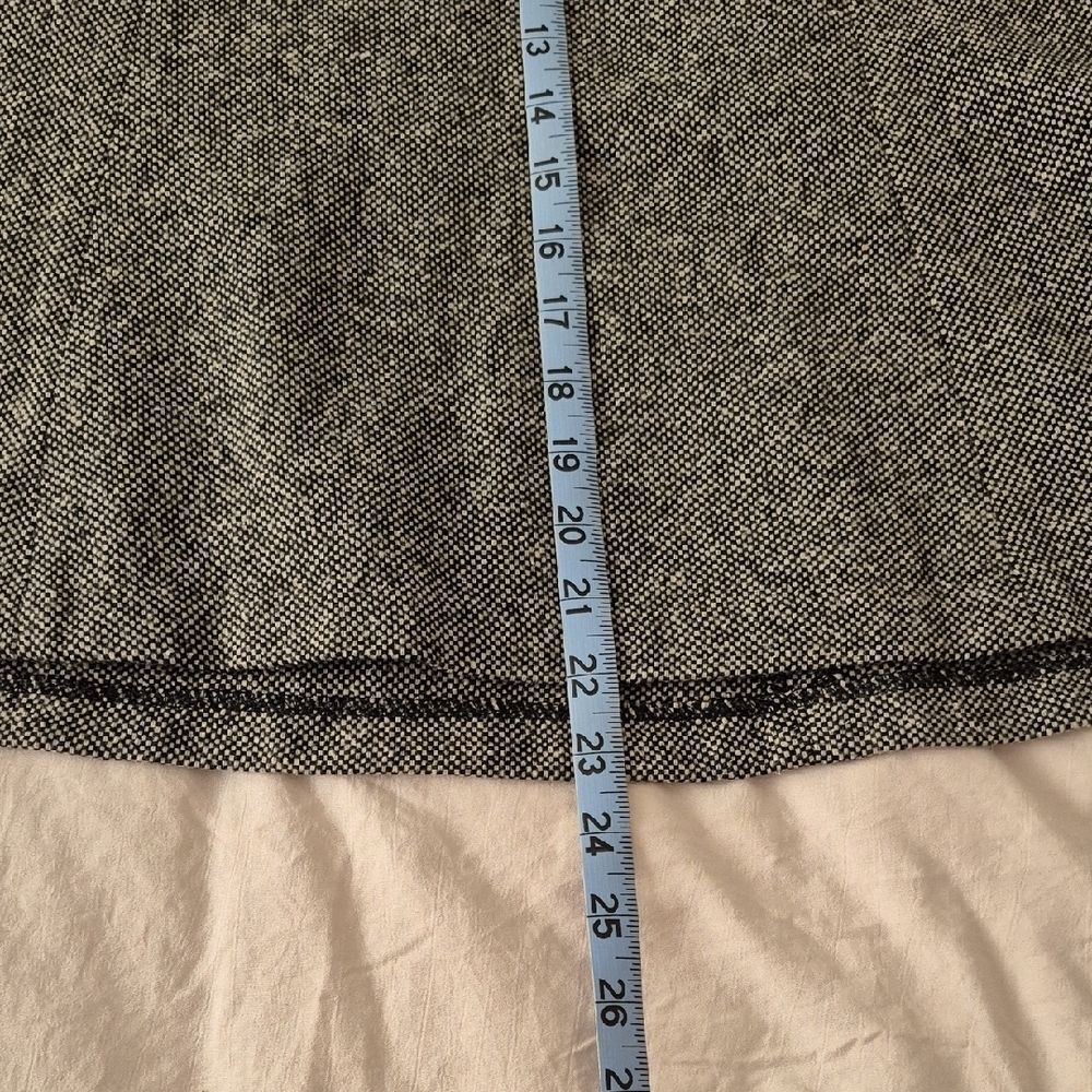 GAP Monochrome Tweed A-Line Wool Skirt - Picture 8 of 8